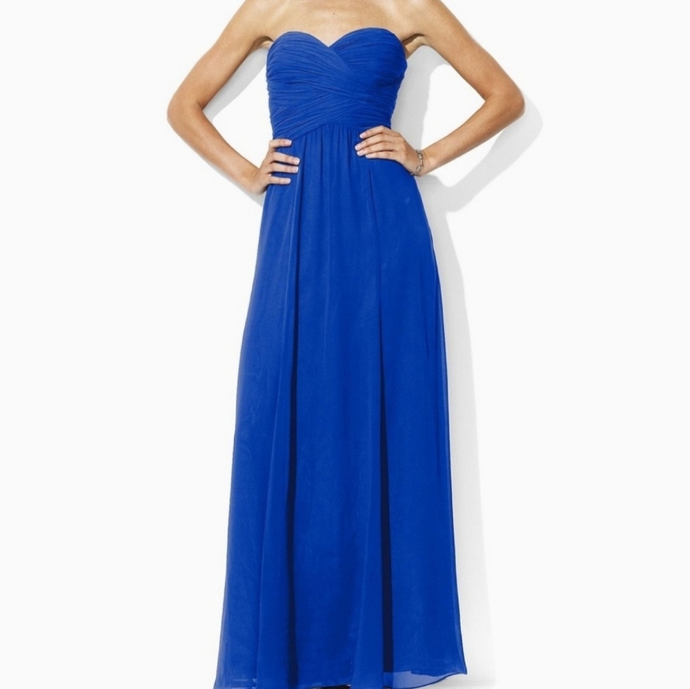 Ralph Lauren Evening Gown Royal Blue Long Size 8